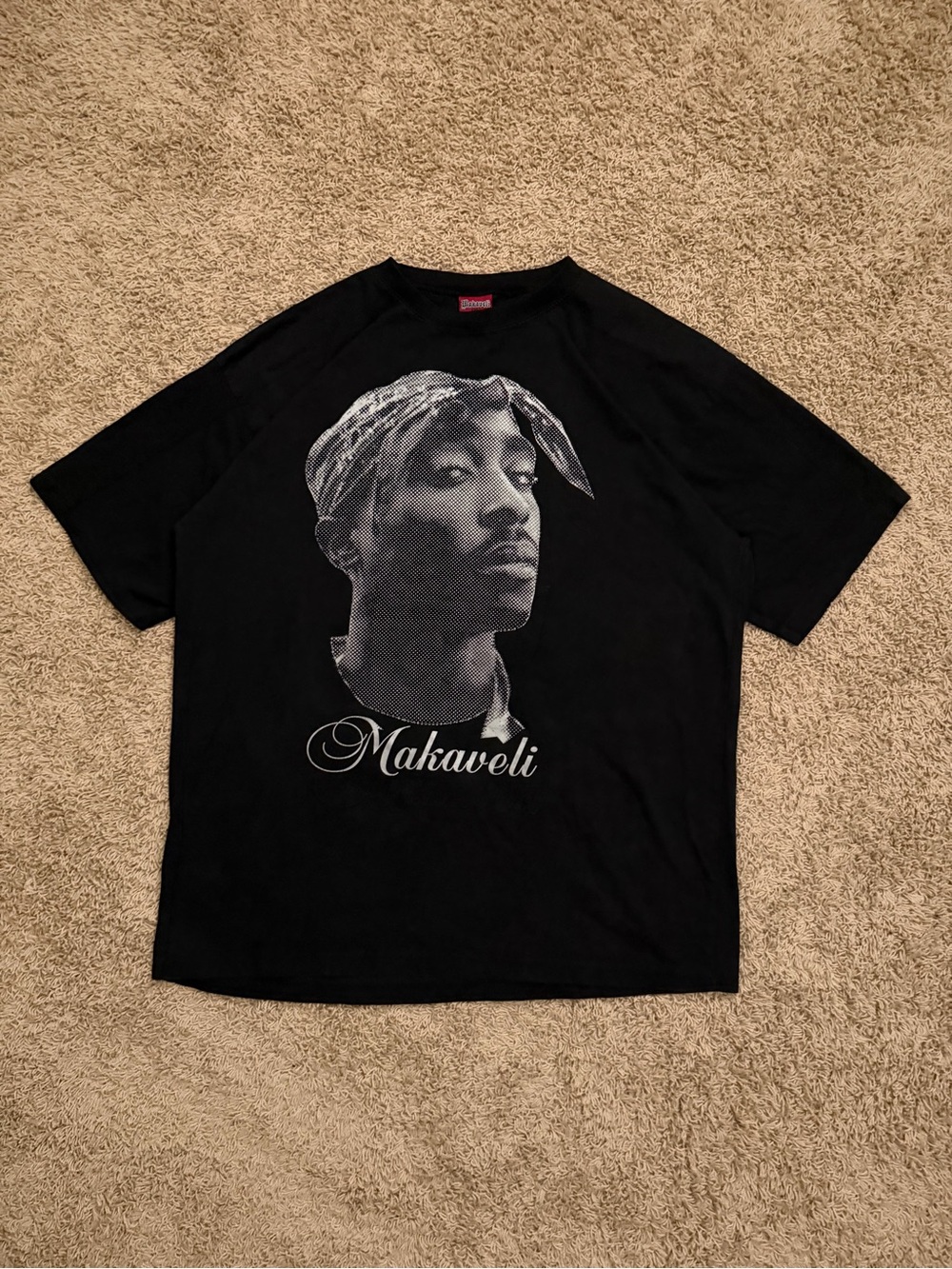 Vintage 2pac Makaveli Brand Big Head Rap Hip Hop Black Size XL RARE